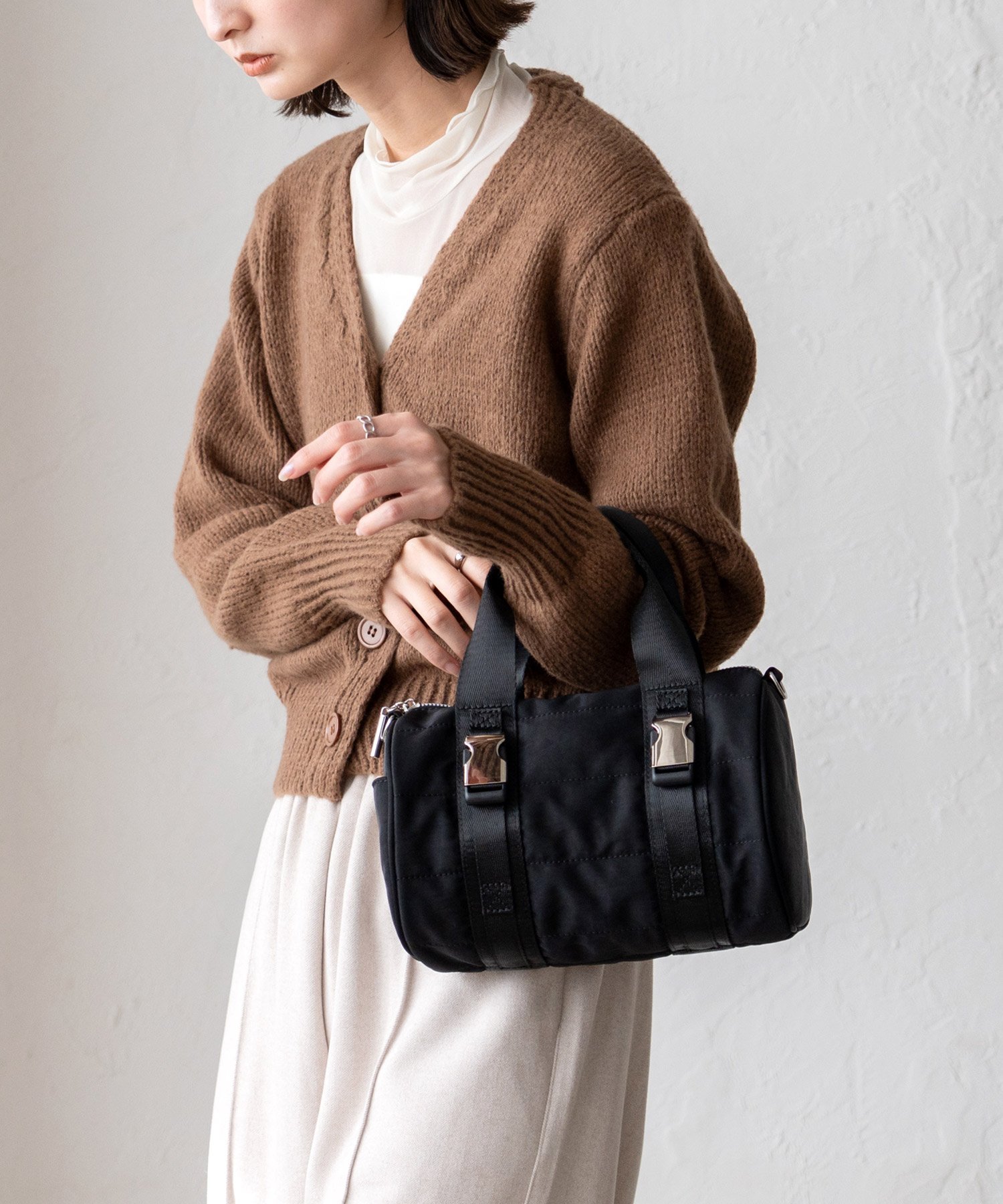 【SALE／36%OFF】Depral 2wayミニショルダーバック ヴィータフェリーチェ バッグ ショルダーバッグ グレー ブラック【送料無料】