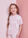 gelato pique 【限定カラーあり】【KIDS】スムーズィーデイジージャガードプルオーバー ジェラートピケ トップス ニット ピンク【送料無料】