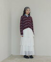 N. Natural Beauty Basic ティアードレーススカート エヌ ナチュラルビューティーベーシック* スカート その他のスカート ブラック ホワイト【送料無料】