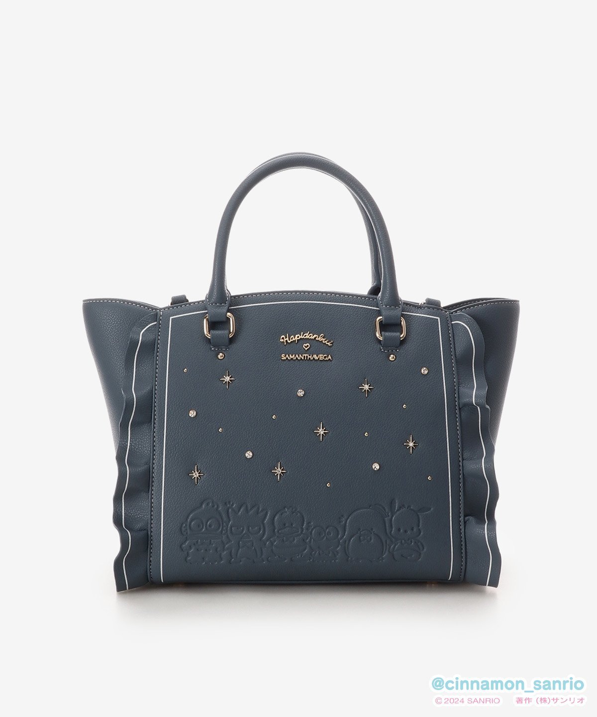 【SALE／40%OFF】SAMANTHAVEGA 【はぴだんぶいコレクション】フラッター(小) サマンサ ベガ バッグ ハンドバッグ ネイビー【送料無料】