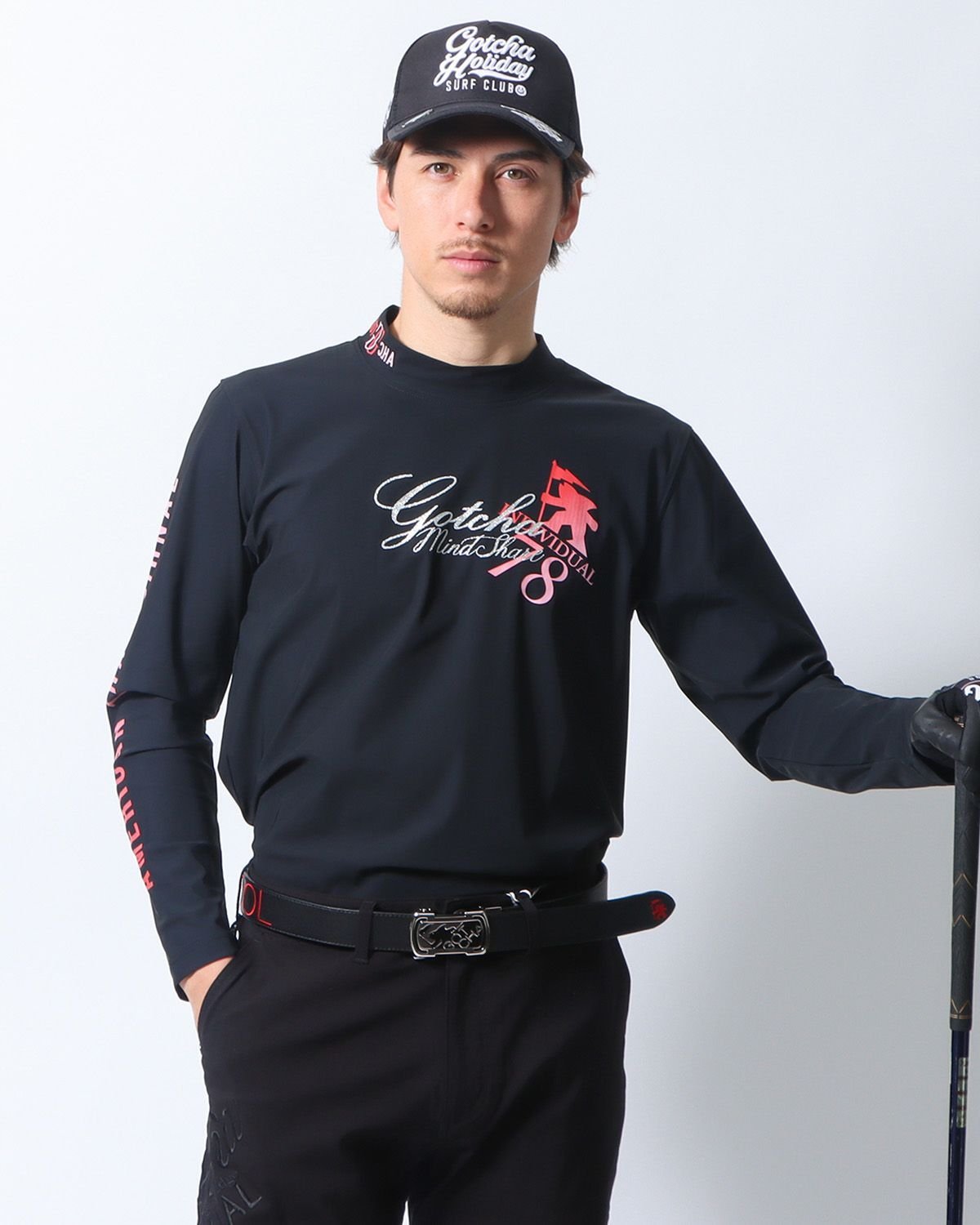 GOTCHA GOLF GOTCHA GOLF (ガッチャゴルフ) UVカット 接触冷感 サーフ グラデーション アンダー ガッチャ トップス その他のトップス ブラック ホワイト ブルー【送料無料】