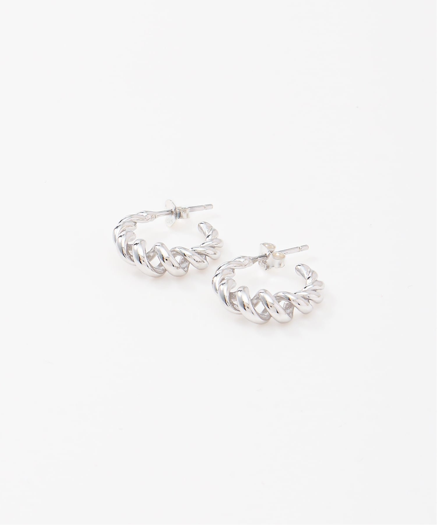 SCALABLANCHE SCALABLANCHE/(W)スパイラルツイストピアス(SV925) スカラ アクセサリー・腕時計 ピアス シルバー【送料無料】