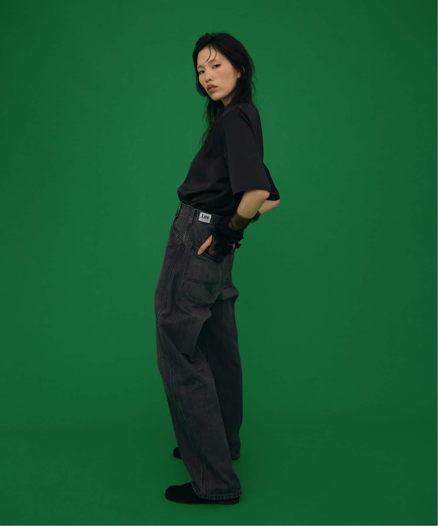 LEE 別注 PAINTER PANTS:デニムパンツ シティーショップ パンツ ジーンズ・デニムパンツ ブルー ブラック