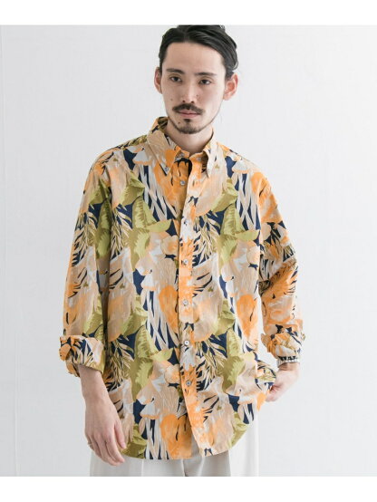 Madison Classic-Fit Sport Shirt, Tropical Print MG03497 100159399-UM04: Yellow Madison Classic-Fit Sport Shirt, Tropical Print MG03497 100159399-UM04: Yellow