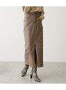 AZUL by moussy HIGH WAIST SLIT DENIM SKIRT/ハイウエストスリットデニムスカート アズールバイマウジー スカート スカートその他 ホワイト ブラック ブルー【送料無料】