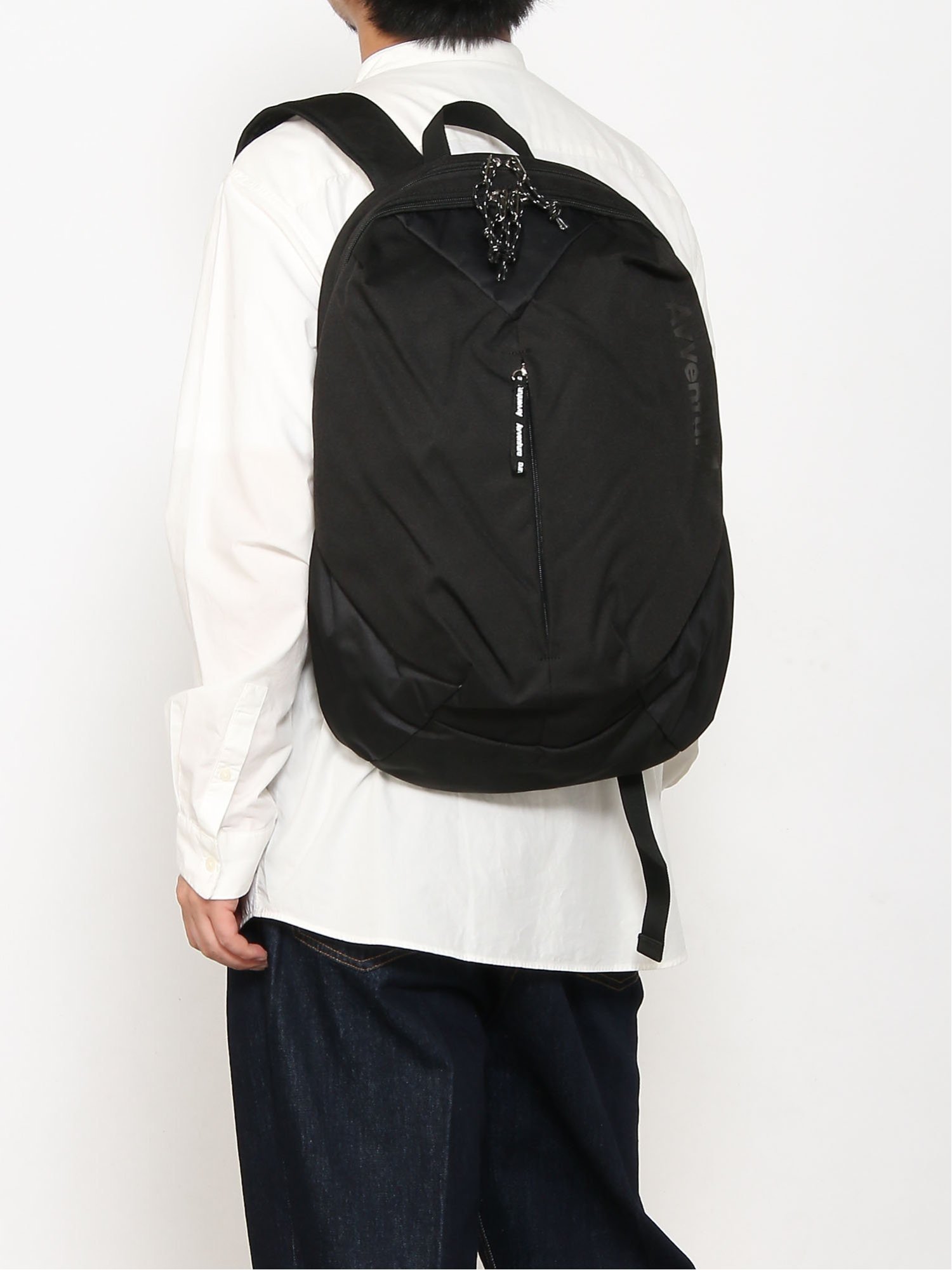 AVVENTURA AVVENTURA/(U)ロゴプリント センタージップ リュックRLC-30612 アヴェンチュラ バッグ リュック・バックパック ブラック【送料無料】