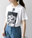 SHIPS any GOOD ROCK SPEED:＜洗濯機可能＞LIFE フォト プリント TEE 24SS シップス トップス カットソー Tシャツ ホワイト【送料無料】