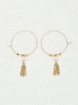 【SALE／50%OFF】KAZA KAZA/淡水パールフープピアス カザ アクセサリー ピアス ホワイト