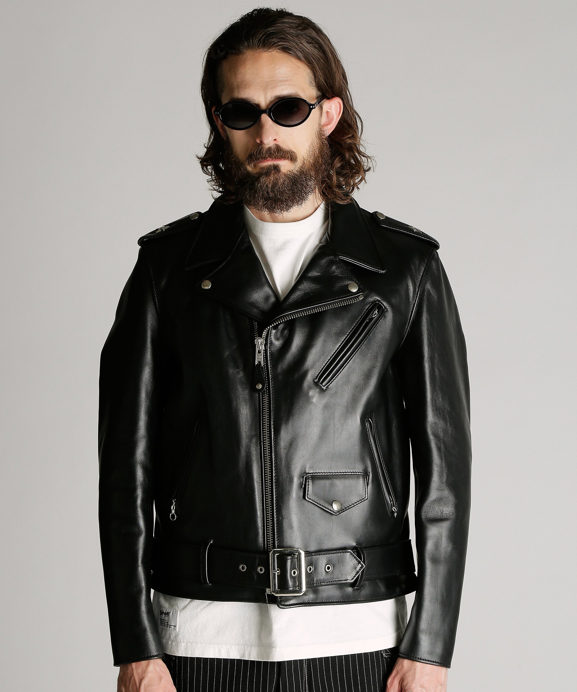 Schott 613UST ONESTAR TALL/ワンスター トール ライダース レザージャケット ショット ジャケット・アウター ライダースジャケット ブラック【送料無料】