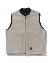 XLARGE PATCHED CANVAS VEST XLARGE エクストララージ トップス ベスト・ジレ ブラック ベージュ カーキグリーン【送料無料】