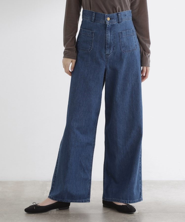 grove 【Lee*grove別注】SAILOR STRAP DENIM グローブ パンツ ジーンズ・デニムパンツ ネイビー ブルー【送料無料】