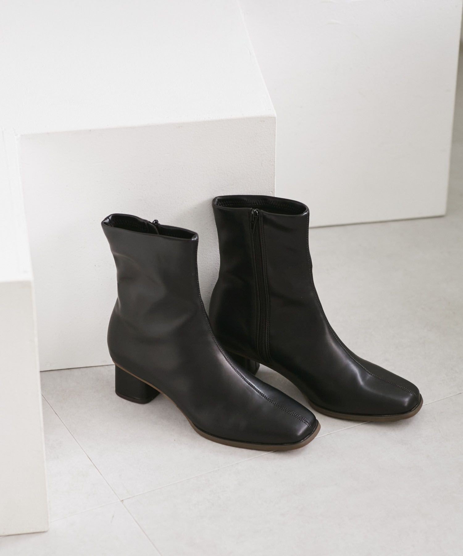 【SALE／40%OFF】ROPE' PICNIC PASSAGE ラインリフトベーシックブーツ ロペピクニック シューズ・靴 ブーツ ブラック