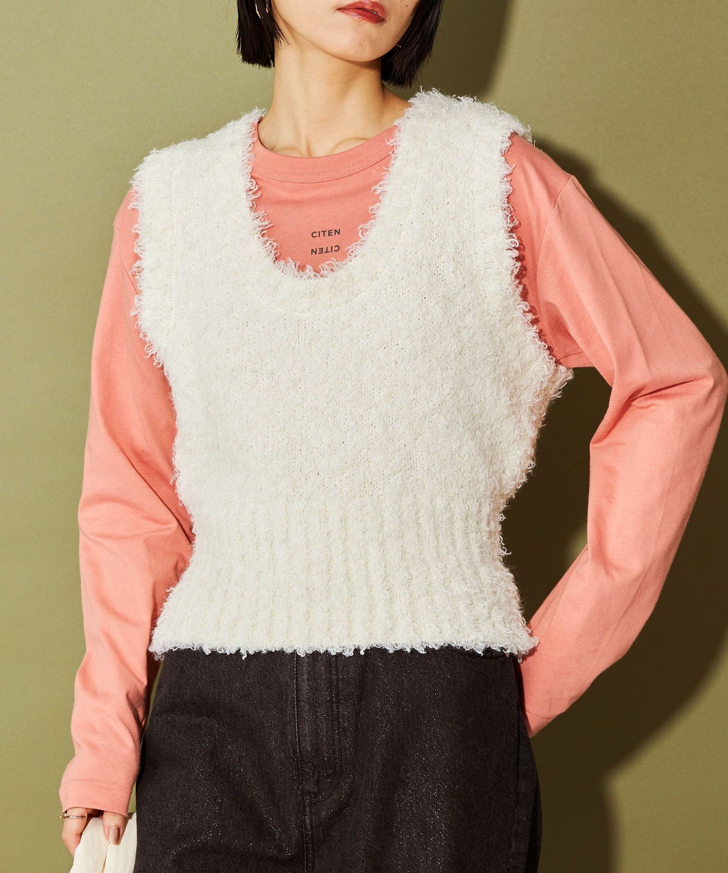 UNITED ARROWS ピンク ノースリーブベスト 楽天市場】ベスト（ブランドユナイテッドアローズ）（レディース