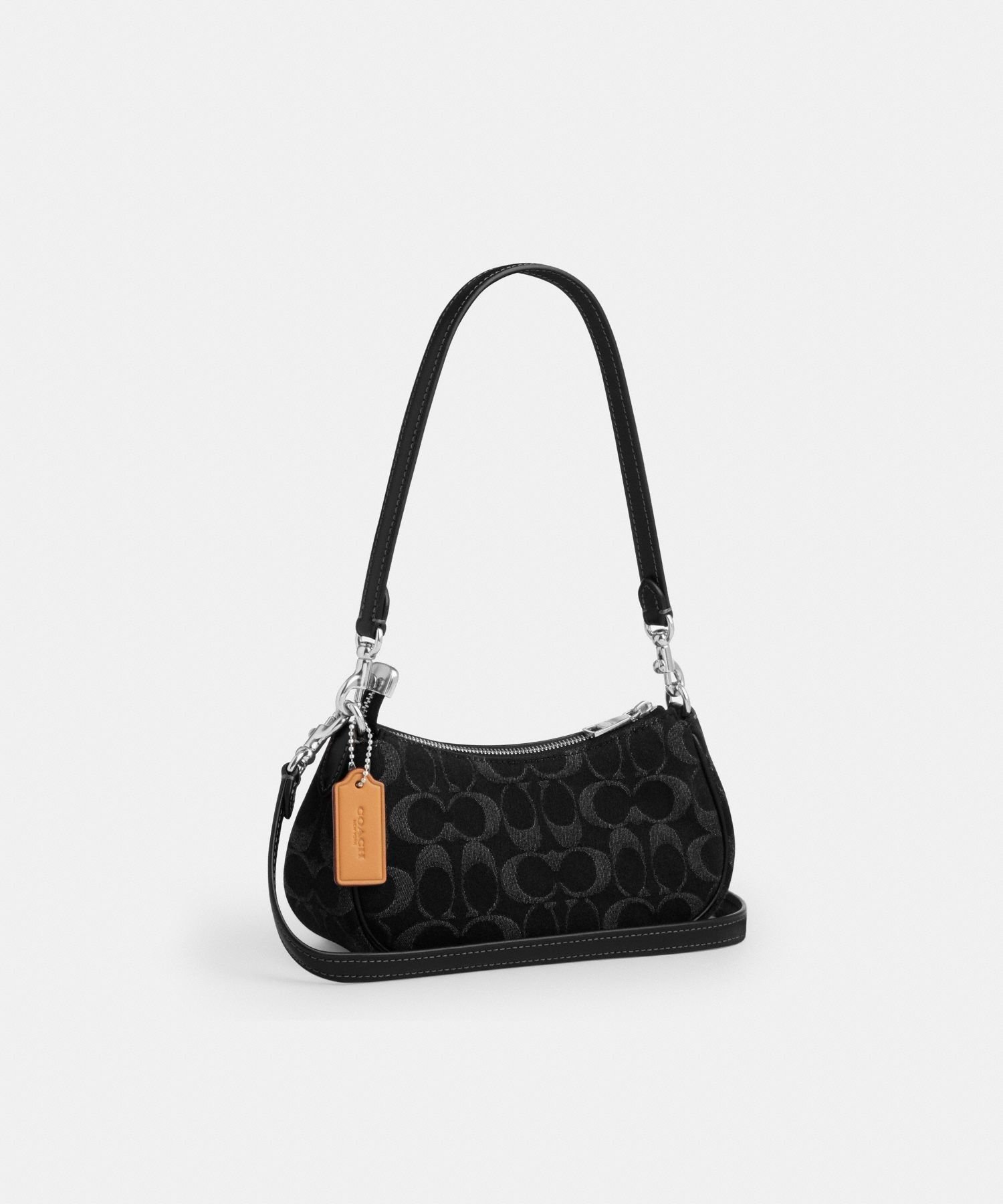 【SALE／60%OFF】COACH OUTLET 【公式】アシュトン ミニ ショルダー バッグ・シグネチャー デニム コーチ　アウトレット バッグ ショルダーバッグ ブラック【送料無料】