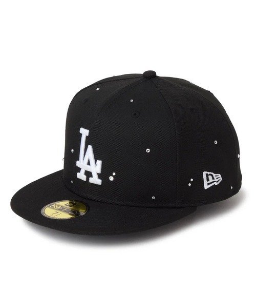 SELECT BRANDS NEW ERA/ニューエラ 59FIFTY Night Out ラインストーン ジャックローズ 帽子 キャップ ネイビー ブラック【送料無料】