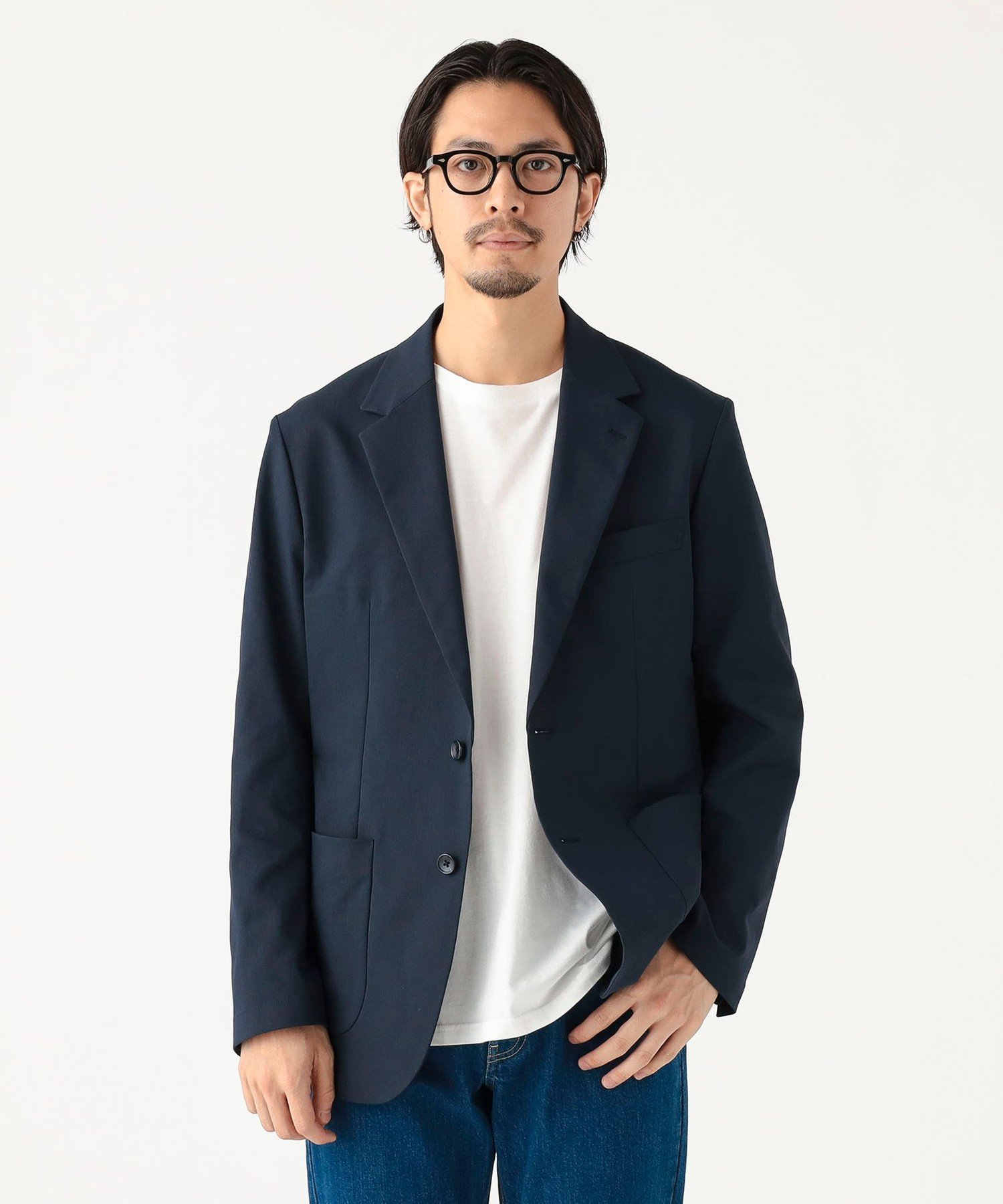 【SALE／70%OFF】B:MING by BEAMS ポリエステルスパン ツイル ジャケット(レギュラーフィット) ビームス アウトレット ジャケット・アウター テーラードジャケット・ブレザー ネイビー【送料無料】