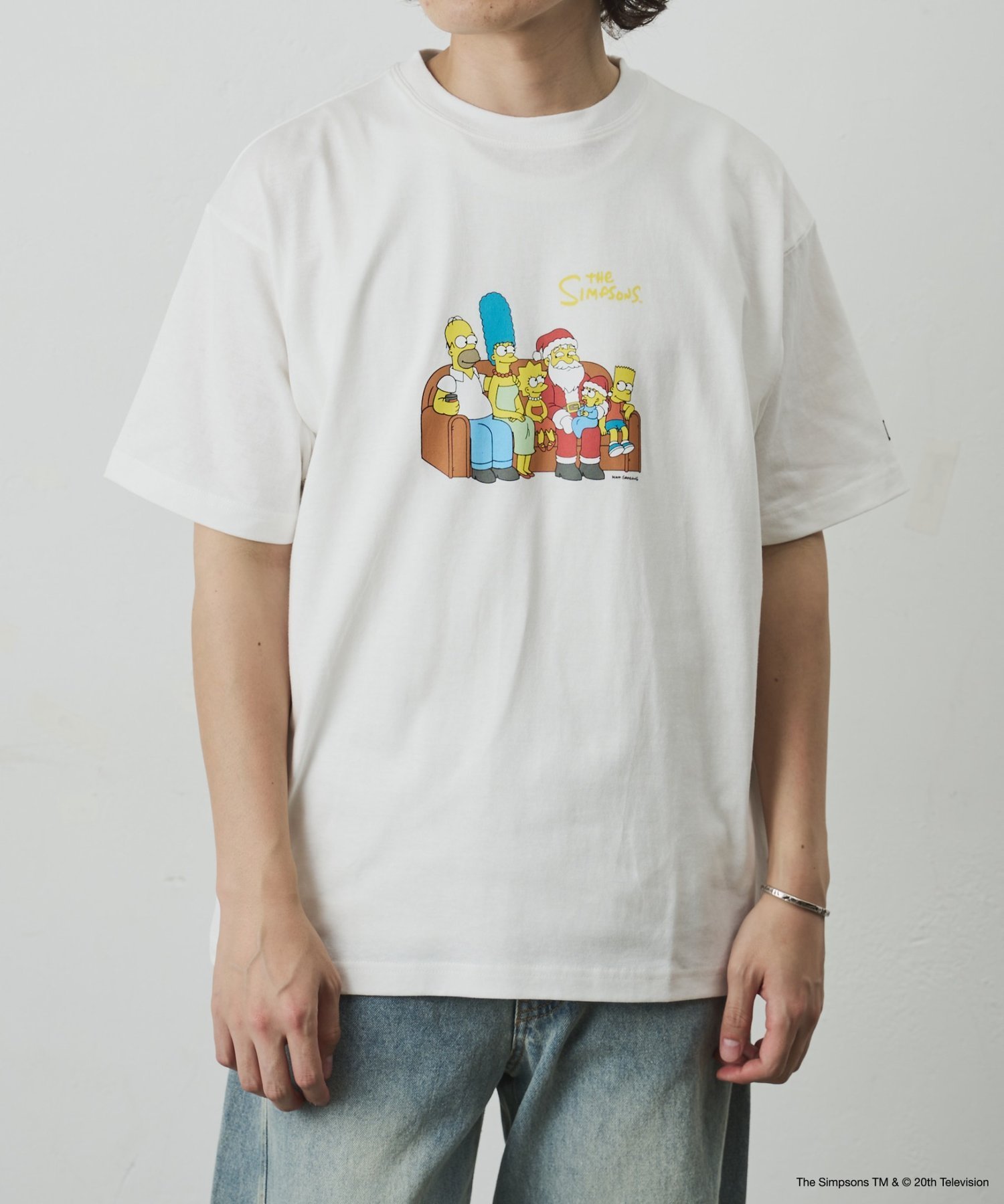 ConVenir/ザ・シンプソンズ/ソファTシャツ コロニー トゥーワンスリーナイン トップス カットソー・Tシャツ ブラック ホワイト