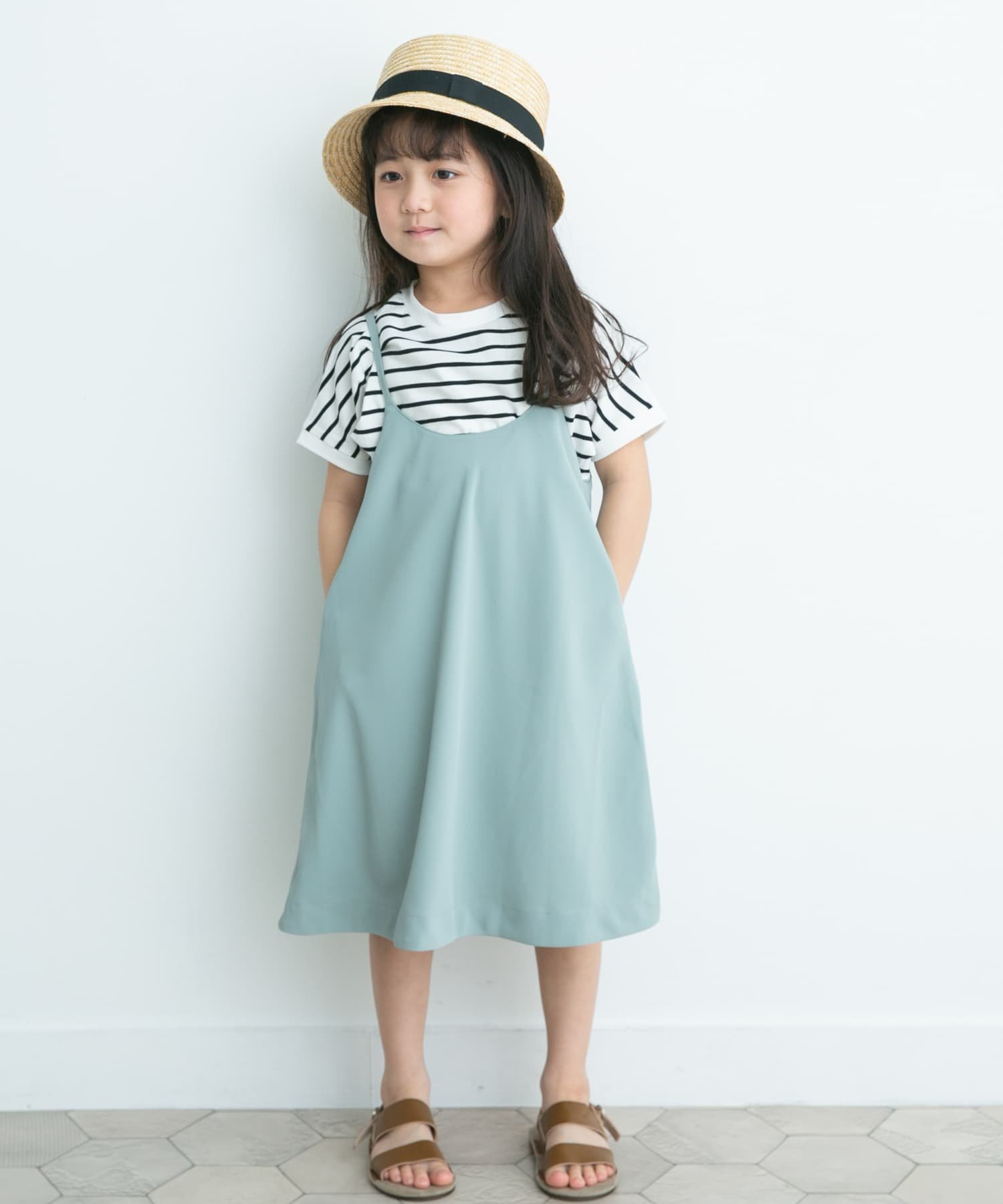 楽天Rakuten Fashion【SALE／50％OFF】URBAN RESEARCH DOORS エステルツイルキャミワンピース（KIDS） アーバンリサーチドアーズ ワンピース・ドレス ワンピース ブルー ネイビー