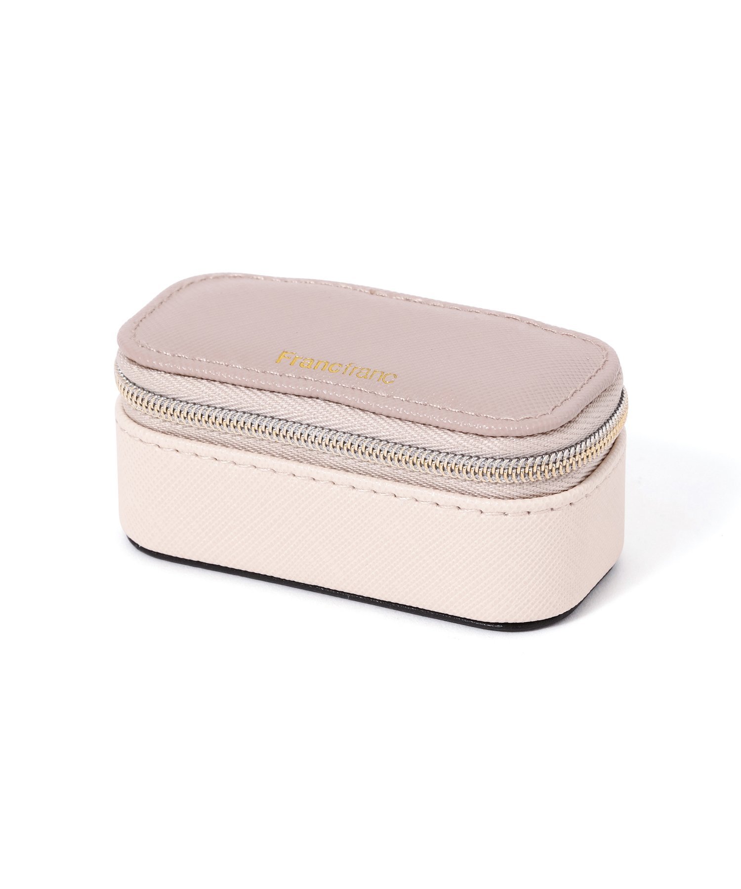 Francfranc バイカラー ミニトラベル ジュエリーボックス フランフラン インテリア・生活雑貨 トラベルグッズ ホワイト