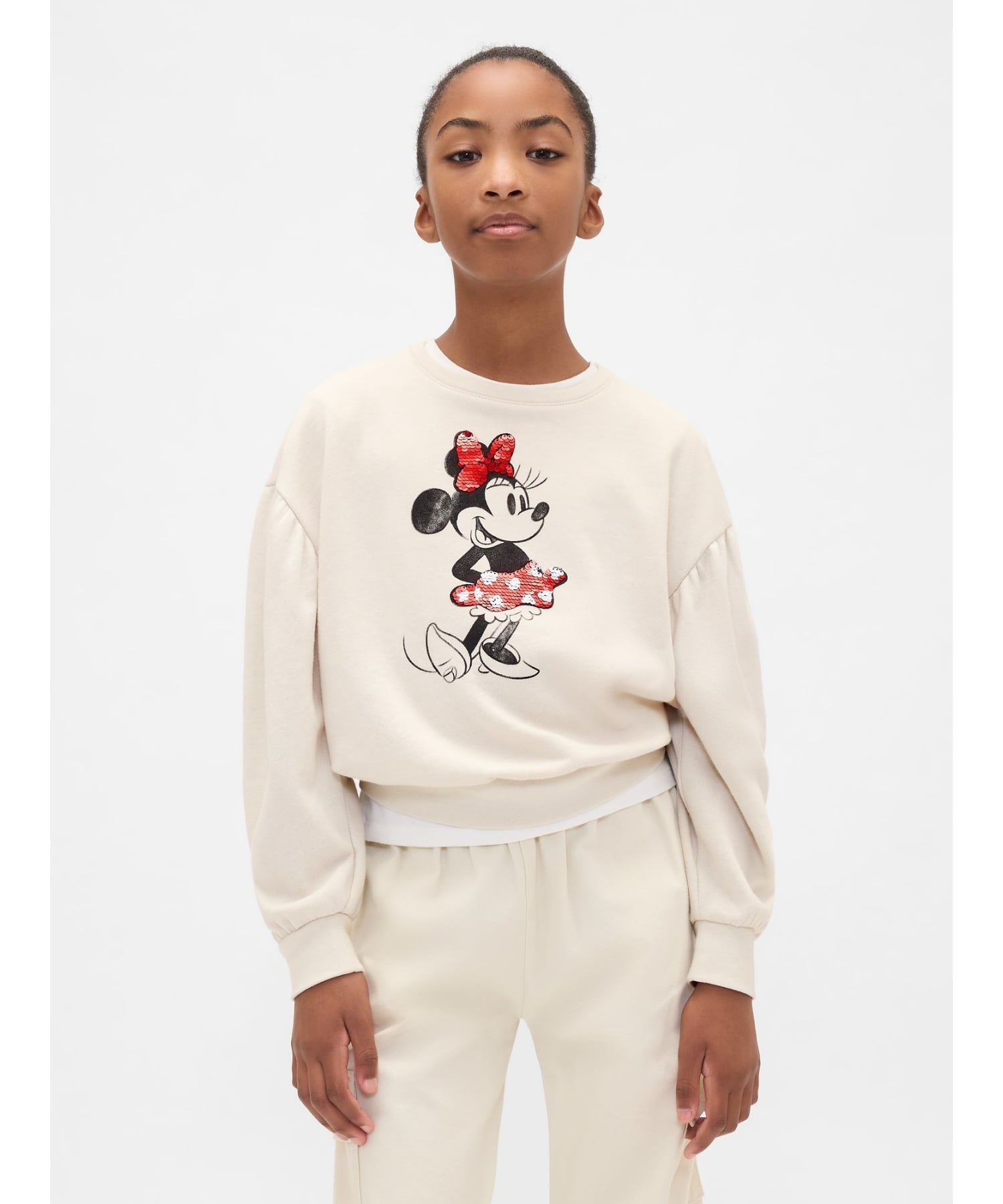 【SALE／30%OFF】GAP (K)フリッピー スパンコール スウェットシャツ (キッズ) ギャップ トップス スウェット・トレーナー ブラック ピンク ホワイト パープル