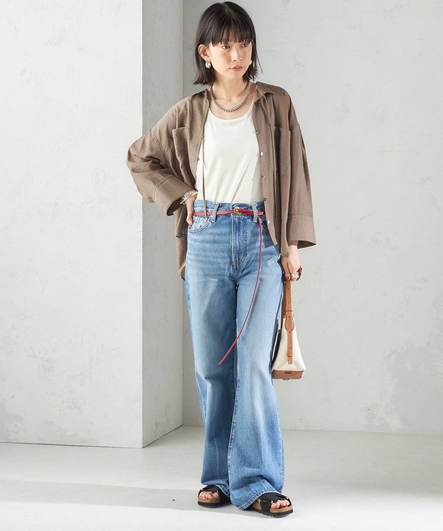 【SALE／40%OFF】SHIPS WOMEN ATELIER AMBOISE:THIN BELT シップス ファッション雑貨 ベルト ワインレッド【送料無料】