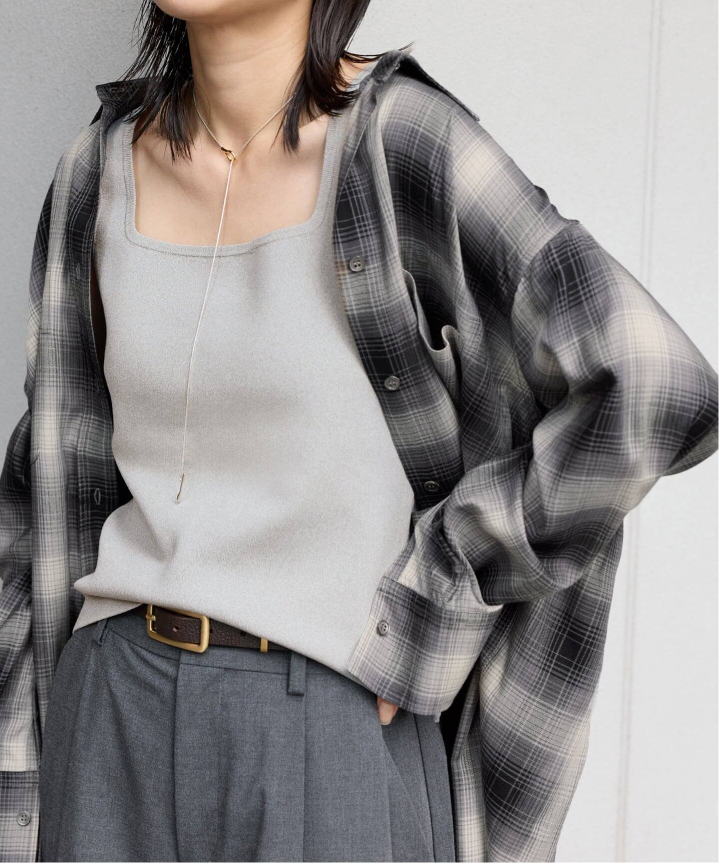 JOURNAL STANDARD 《予約》レーヨンチェックシャツ ジャーナル スタンダード トップス シャツ・ブラウス ブラック ブラウン【送料無料】のサムネイル