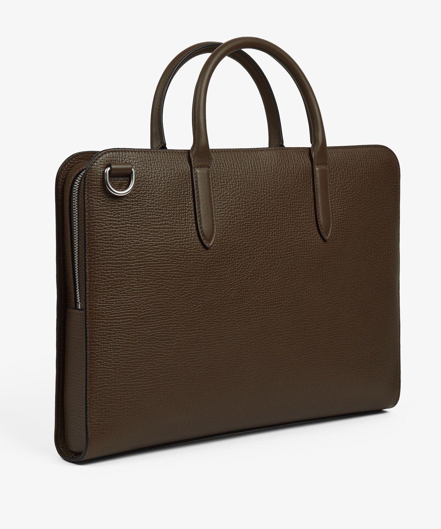 SMYTHSON Ludlow Ultra Slim Briefcase with Zip Front スマイソン バッグ ビジネスバッグ・ブリーフケース ブラック【送料無料】