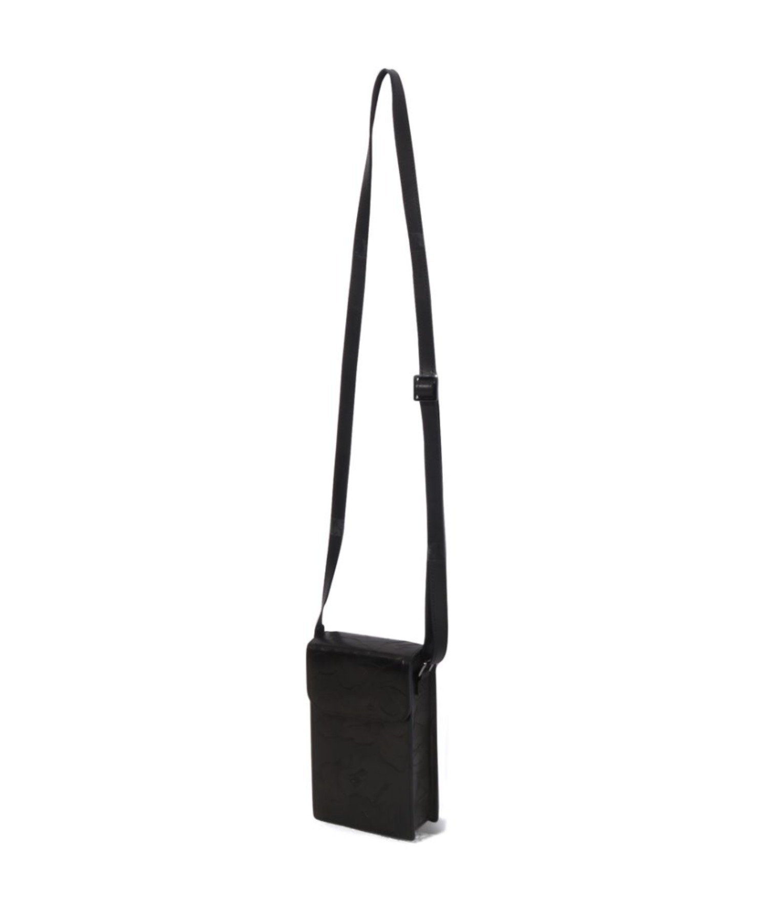 PIRATE STORE EMBOSSED LEATHER PHONE BAG ア ベイシング エイプ パイレーツストア バッグ ショルダーバッグ ブラック