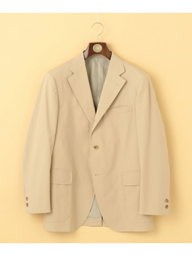 J. Press Cotton Polyester Poplin Sack Sportcoat JKOVBM0008: Beige