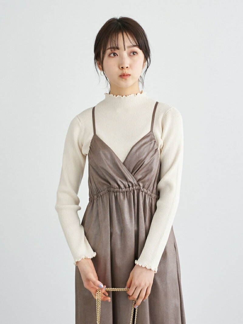 【SALE／80%OFF】earth music&ecology スタイルアップニット(メローネック) アースミュージック&エコロジー トップス ニット ホワイト ブラック ベージュ イエロー グリーン ブルーのサムネイル