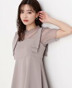 PROPORTION BODY DRESSING ドットチュールカットソー プロポーションボディドレッシング トップス カットソー Tシャツ グレー ブラック ホワイト【送料無料】