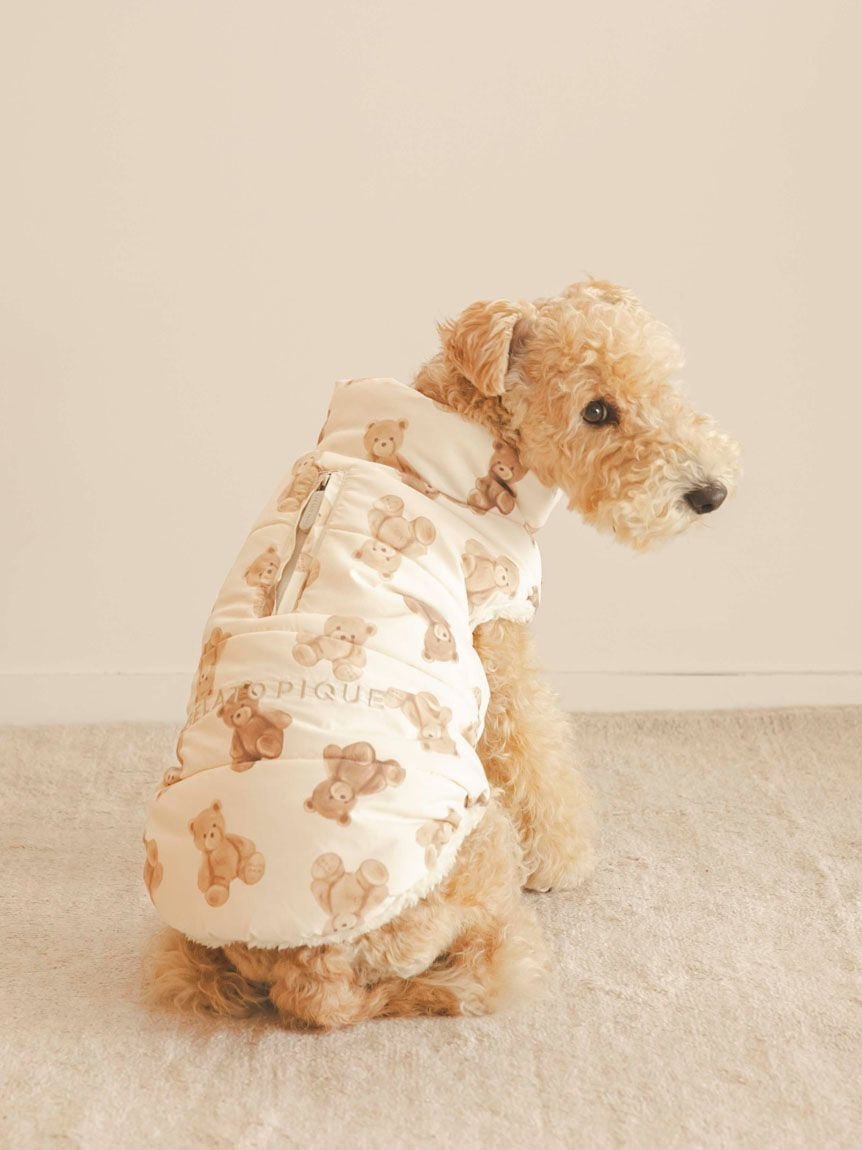 GELATO PIQUE CAT&DOG 【CAT&DOG】XL・XXLサイズ中綿ベスト ジェラートピケ ペット用品 ペットウェア・ペット服 ホワイト ブルー【送料無料】