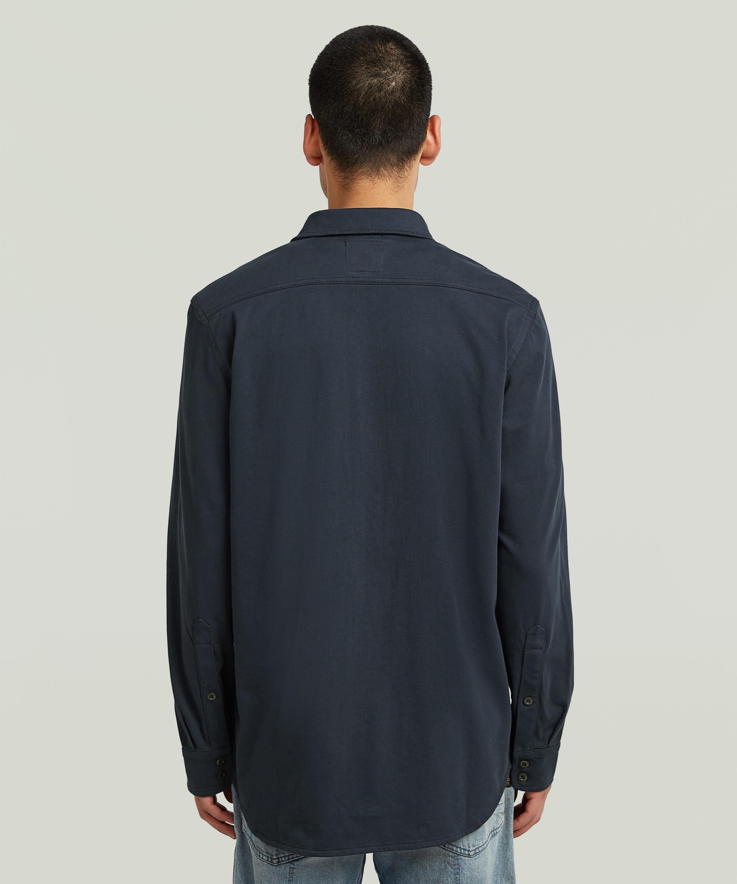 【公式ショップ】Jersey Shirt/ソフトジャージークリーンシャツ ジースターロゥ トップス シャツ・ブラウス ネイビー