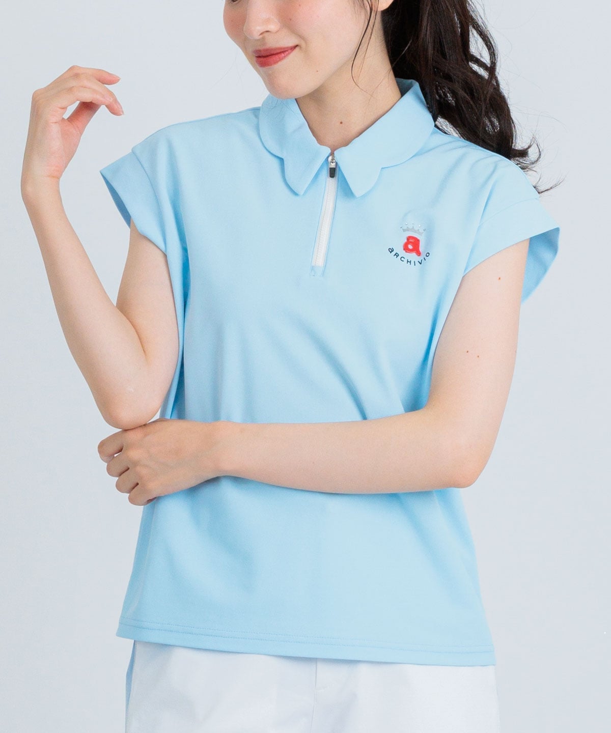 【アルチビオ公式】UV速乾ジップ襟プルオーバー アルチビオ トップス カットソー・Tシャツ レッド ブラック ホワイト