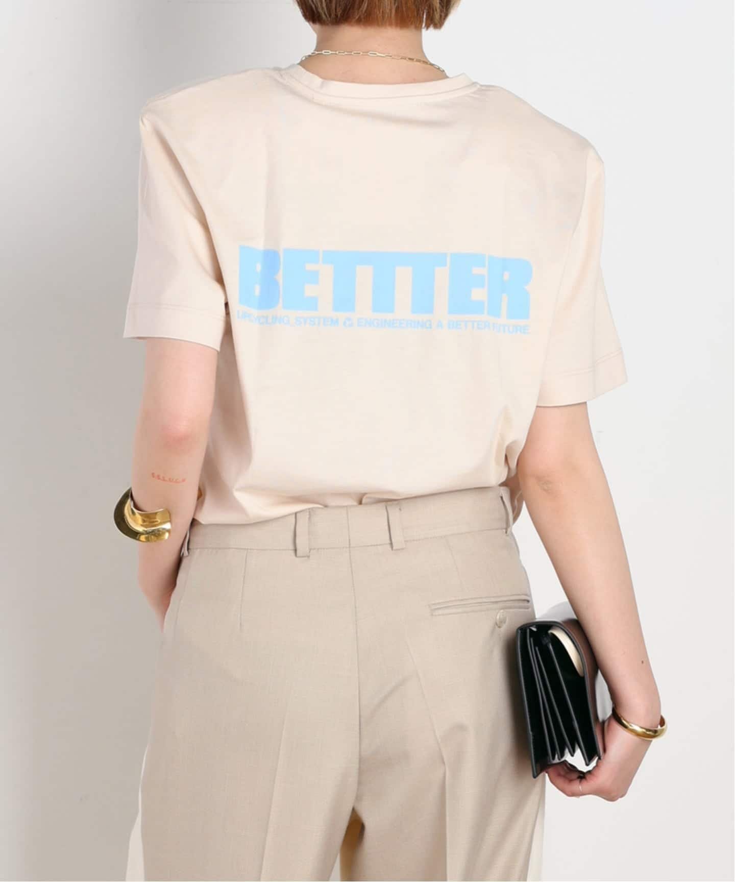 【BETTTER/ベター】MOTHER T-SHIRT エーピーストゥディオ トップス カットソー・Tシャツ ベージュ