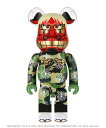 A BATHING APE NEW YEAR BE@RBRICK SHISHIMAI 1000 M ア ベイシング エイプ インテリア 生活雑貨 おもちゃ ゲーム フィギュア グリーン【送料無料】