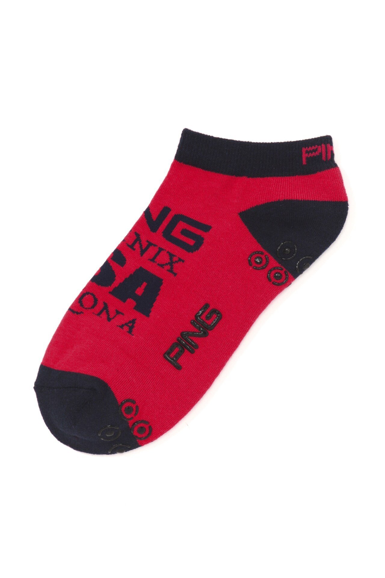 PING APPAREL ポリエステル綿混 アンクルソックス ＜NATIVE＞ (MENS) ピン アパレル 靴下・レッグウェア 靴下 レッド ホワイト グレー グリーン