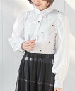rps 刺繍ボリューム袖ブラウス アールピーエス トップス シャツ・ブラウス ホワイト
