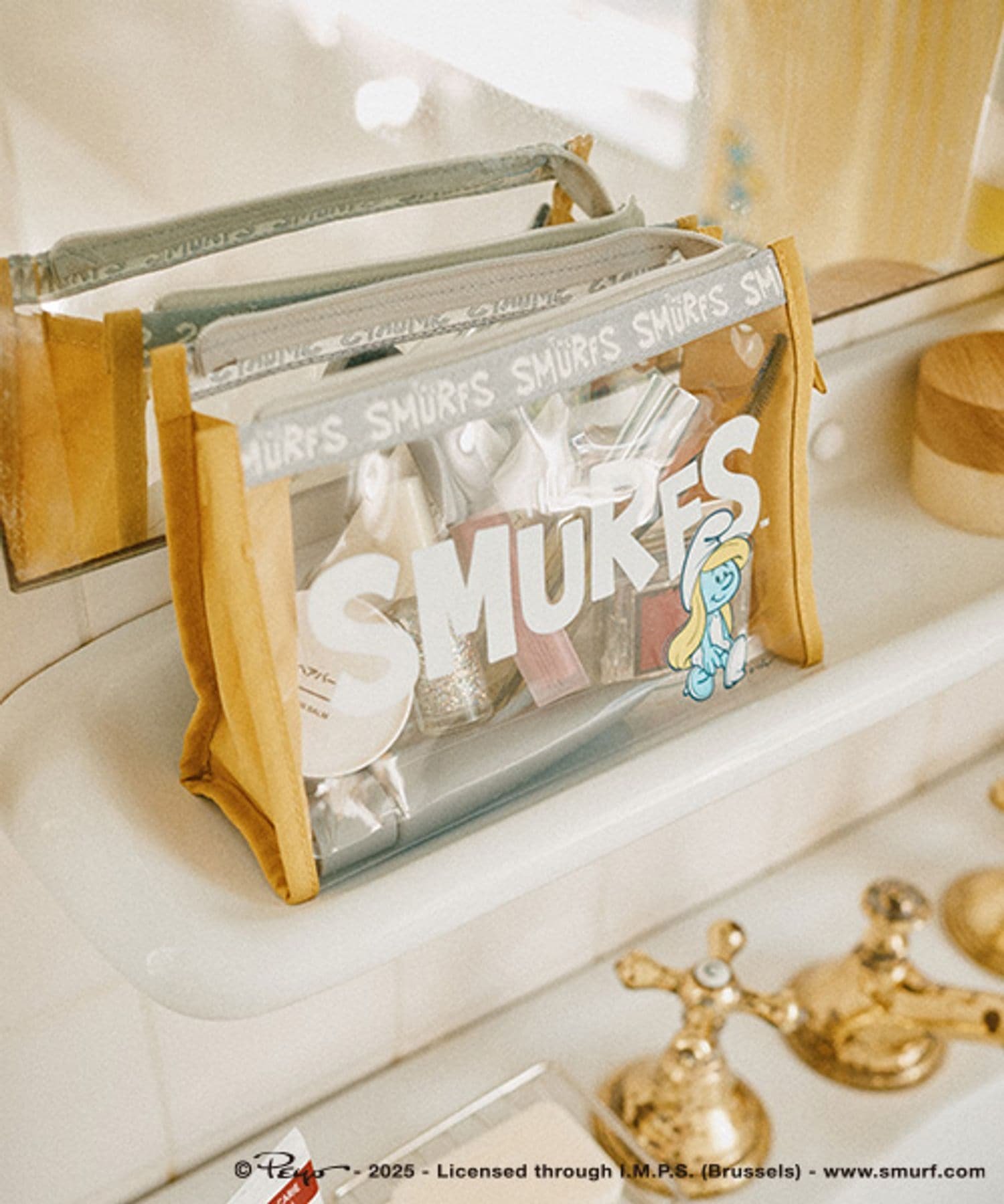 【SALE／30%OFF】studio CLIP PVCポーチ[スマーフコラボ] スタディオクリップ 財布・ポーチ・ケース ポーチのサムネイル