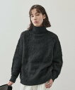 【SALE/70%OFF】JUNRED モヘアライクタートルネックニットプルオーバー ジュンレッド トップス ニット ブラック グリーン ホワイト