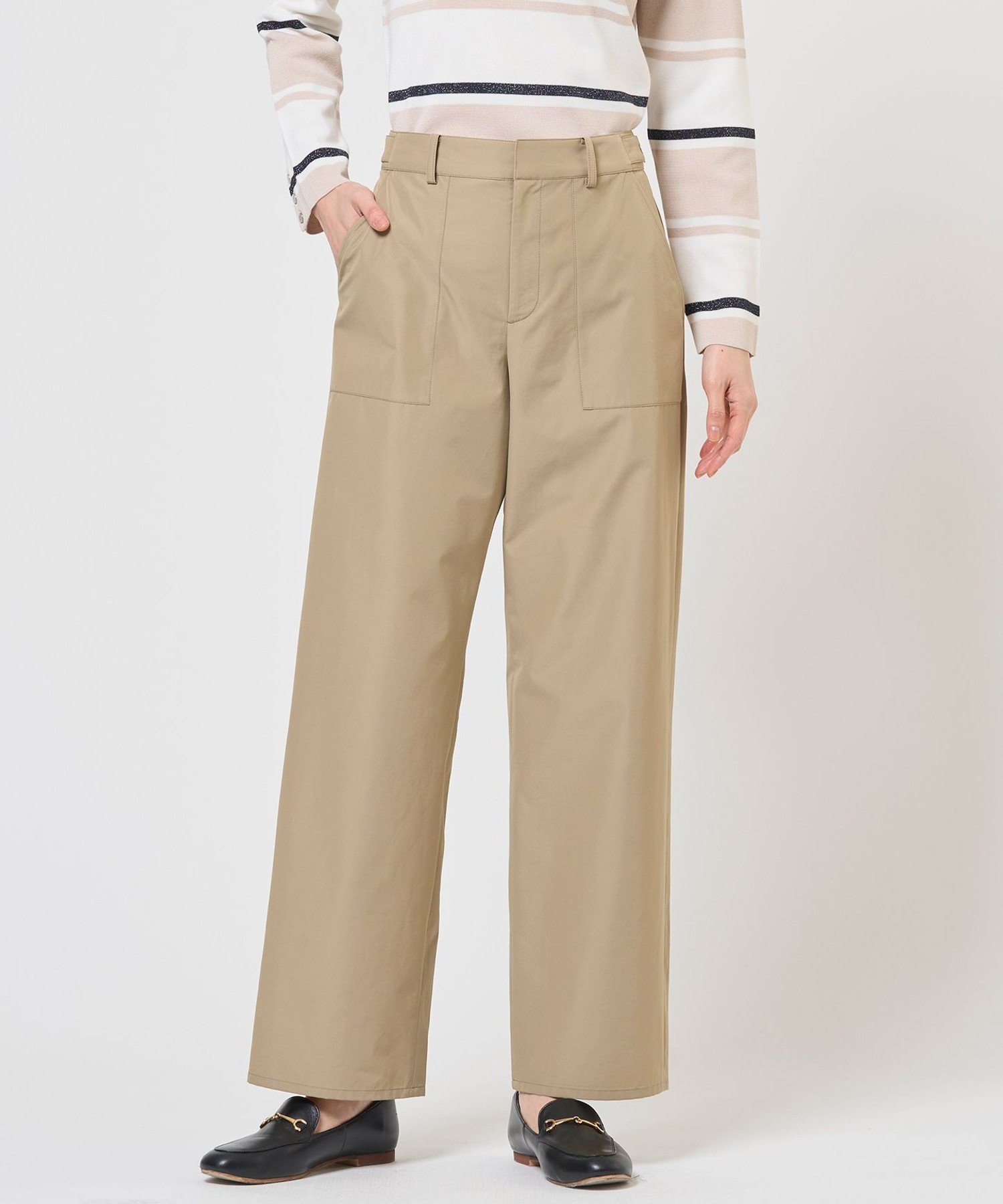 J.PRESS LADIES L 【WEB限定カラーあり】TC ライトタンブラー ベイカー パンツ ジェイプレス パンツ その他のパンツ ブラック ベージュ