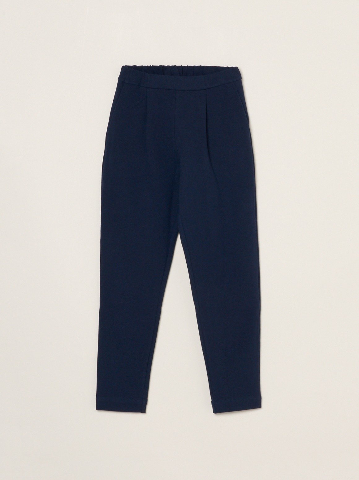 three dots Stretch ponte 2tuck pants スリードッツ パンツ その他のパンツ ブラック