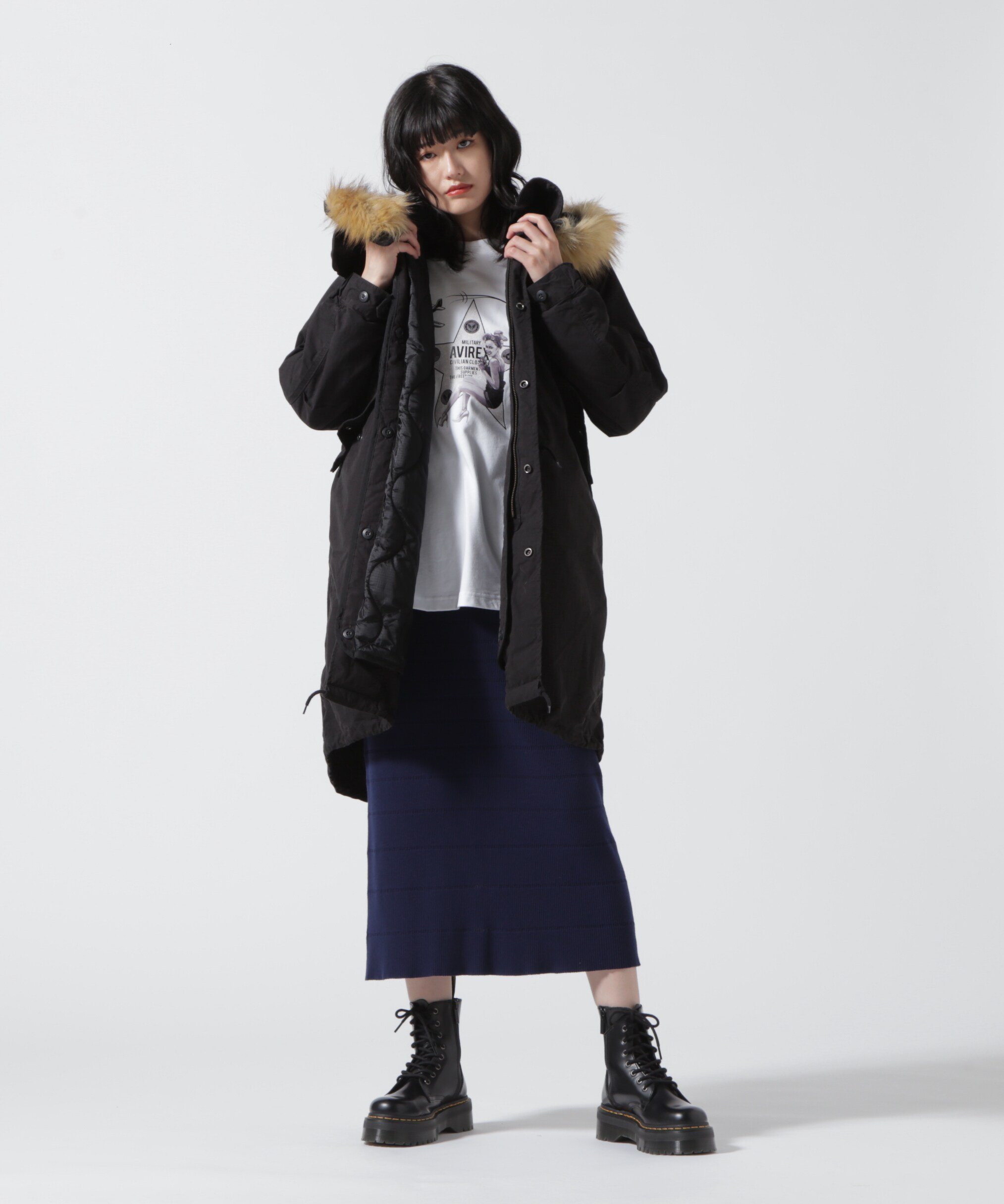 M-65フィールドパーカー/ M-65 PARKA アヴィレックス ジャケット・アウター ブルゾン・ジャンパー ブラック グリーン