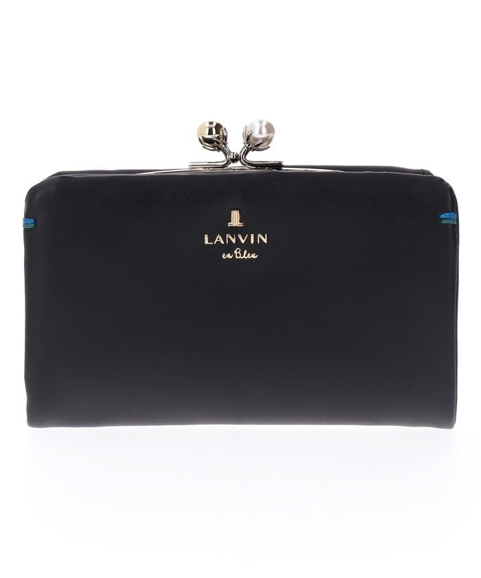 LANVIN en Bleu セシル 口金二つ折り財布 クイーポ 財布・ポーチ・ケース 財布 ブラック ピンク グレー ブルー