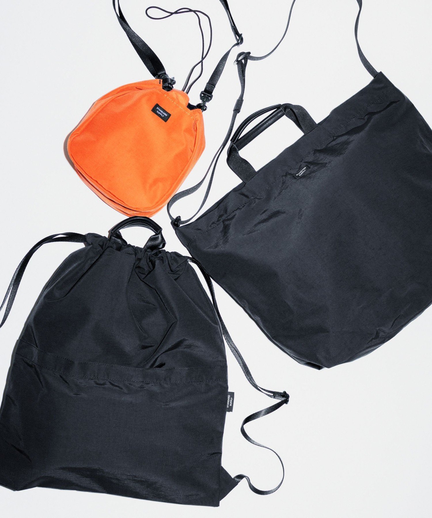 UNITED ARROWS green label relaxing 【別注】＜STANDARD SUPPLY＞ナップサック リュック ユナイテッドアローズ グリーンレーベルリラクシング バッグ リュック・バックパック ブラック【送料無料】
