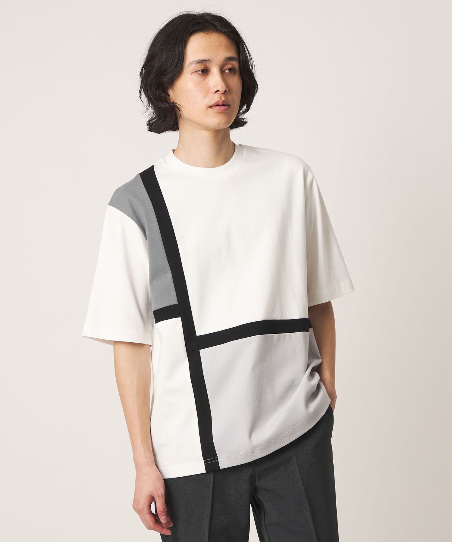 ポンチ キリカエ リラックスカットソー＜A DAY IN THE LIFE＞ ユナイテッドアローズ アウトレット トップス カットソー・Tシャツ