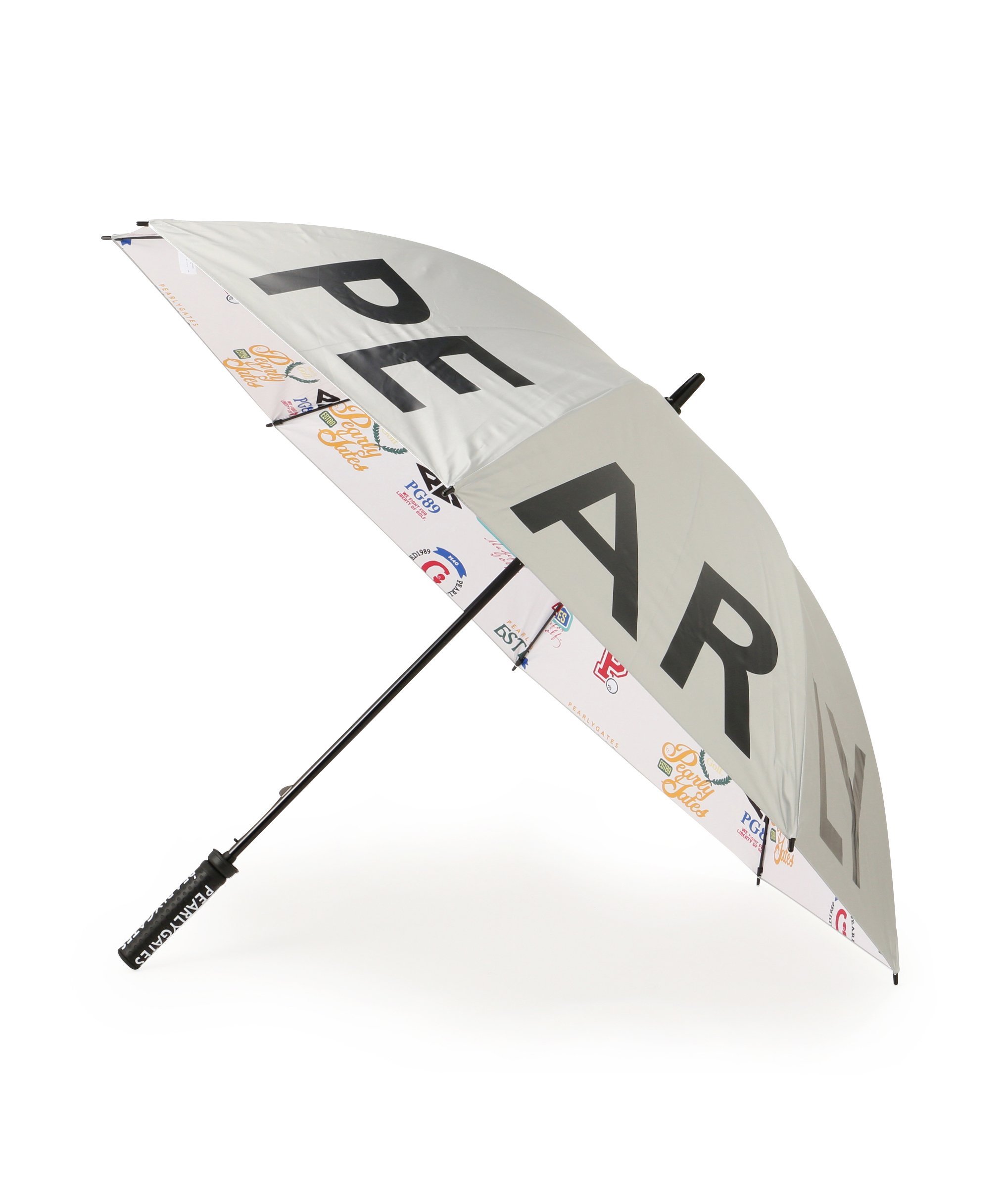 PEARLY GATES アイビーリーグ柄UVパラソル (UNISEX) パーリーゲイツ スポーツ・アウトドア用品 ゴルフグッズ ホワイト【送料無料】