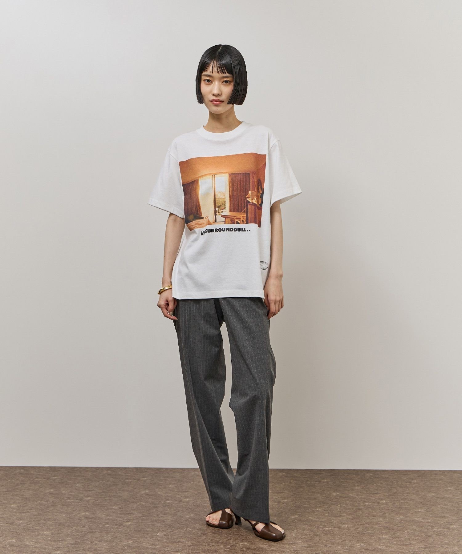 【TANGTANG(タンタン)】GASATANG アダムエロペ トップス カットソー・Tシャツ ホワイト