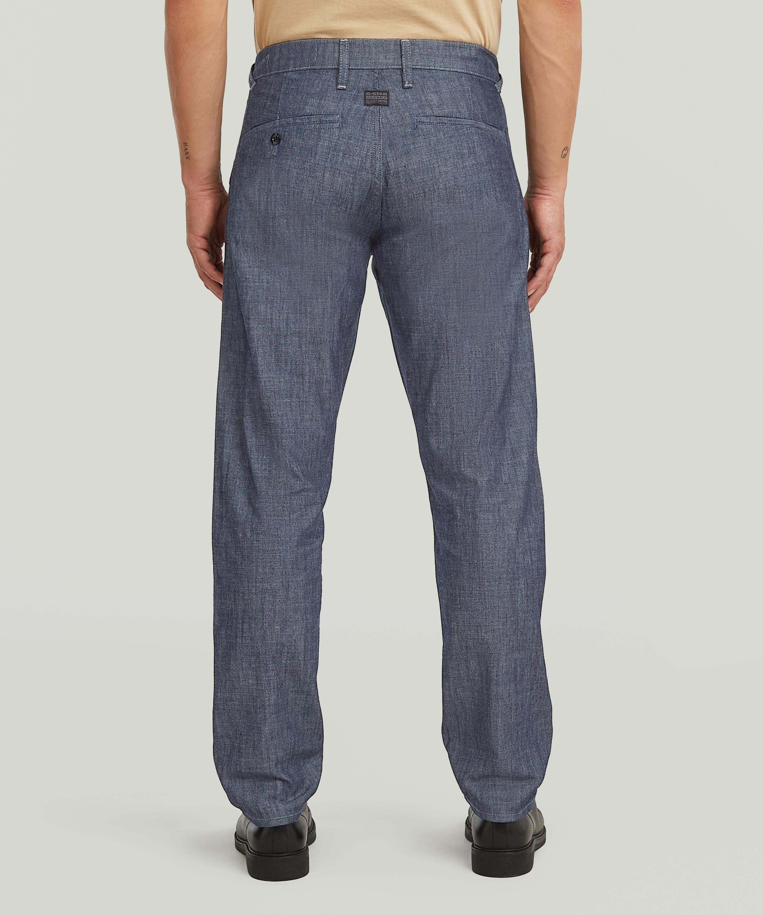 【公式ショップ】Morry Tapered Denim Chino/チノディテールテーパードジーンズ ジースターロゥ パンツ ジーンズ・デニムパンツ ブルー