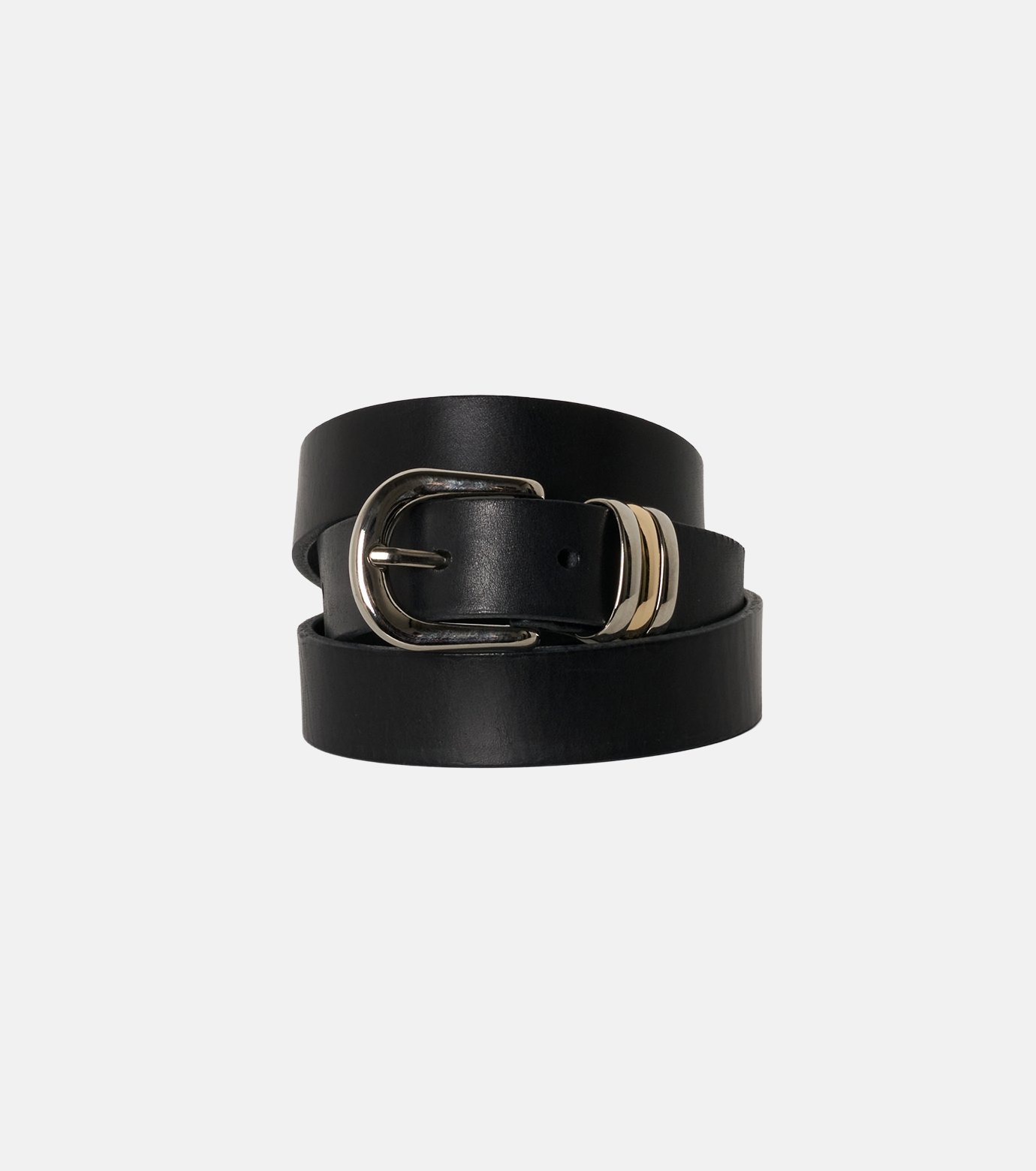 LE CIEL BLEU レザーベルト / Leather Belt ルシェルブルー ファッション雑貨 ベルト ブラック【送料無料】